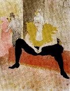 The Seated Clowness Henri  Toulouse-Lautrec